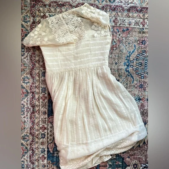 Anthropologie Moulinette Soeurs Ivory Lace a-line Midi Dress, NWOT size 6 - Picture 6 of 6